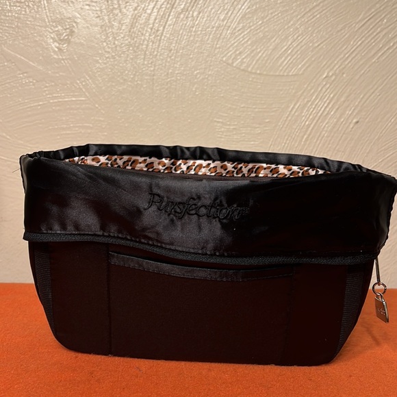 Purse Organizer by Pursfection Black with Leopard - Picture 3 of 10